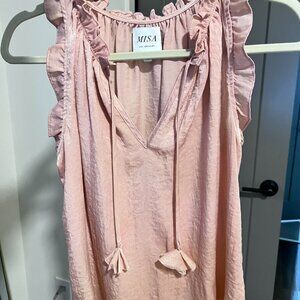 Misa Los Angeles Ruffle Tank Blouse